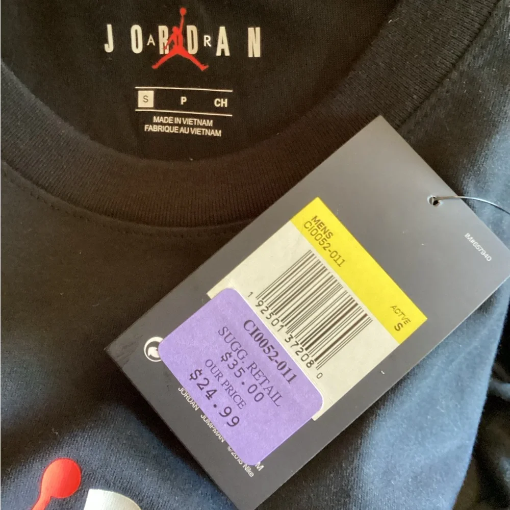 Jordan Flight Jumpman Graphic Logo Dri-FIT T-Shirt CI0052-011 Men's Size Small
